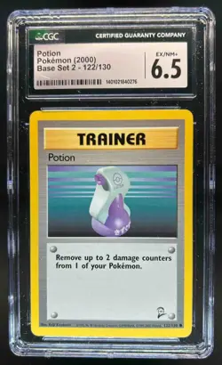 2000 Pokemon Set 2 Potion #122/130 CGC 6.5 - Image 1
