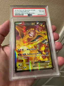 POKEMON 2016 XY RED & BLUE COLLECTION PROMO CHARIZARD XY121 EX PSA 6! - Image 3