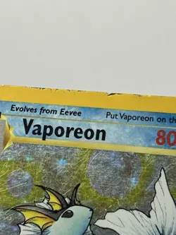 Pokemon Jungle Vaporeon Holo Rare #12/64 MP Moderately Played - Image 2