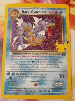 2021 Pokemon Dark Gyarados 8/82 Celebrations Classic 25th Anniversary Holo NM - Image 1