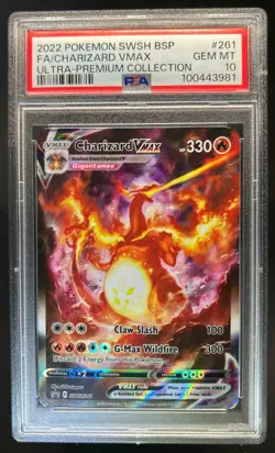 2019-2023 Pokemon SWSH Promos Charizard VMAX Ultra Premium #SWSH261 PSA 10 - Image 1