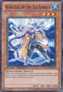 Yugioh! LP Warlock of the Ice Barrier - DT04-EN033 - Common - Duel Terminal Ligh - Image 1