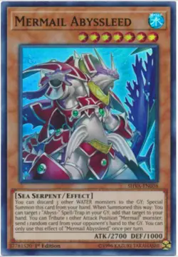 Yugioh Mermail Abyssleed - SHVA-EN038 - Super Rare - 1st Edition M/NM X1 English - Image 1