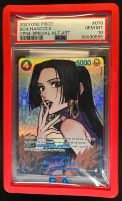 2023 One Piece Kingdoms Of Intrigue Boa Hancock Special Alt Art #OP01-078 PSA 10 - Image 1