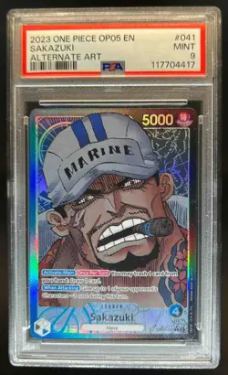 2023 One Piece Awakening New Era Sakazuki Alt Art #OP05-041 PSA 9 - Image 1