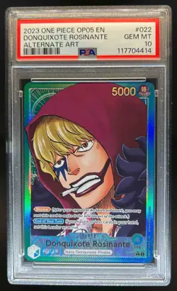 2023 One Piece Awakening New Era Donquixote Rosinante Alt Art #OP05-022 PSA 10 - Image 1