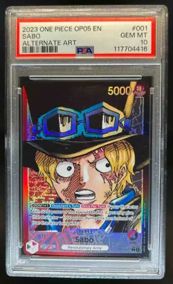 2023 One Piece Awakening New Era Sabo Alt Art #OP05-001 PSA 10 - Image 1