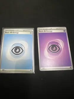 Pokemon Scarlet & Violet Psychic Energy Missing Ink Error Card - Image 1