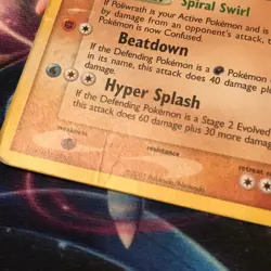 Poliwrath ~ 11/115 ~ Holo Stamped ~ EX UNSEEN FORCES ~ HEAVY PLAY ~ Pokemon Card - Image 4