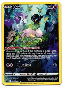 Mew GG10/GG70 - Crown Zenith Galarian Gallery Pokemon TCG Holo - M/LP Card - Image 1