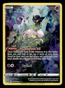 Mew GG10/GG70 Galarian Gallery Crown Zenith Pokemon Card - Image 1