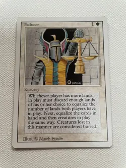 Magic the Gathering MTG - Balance - Revised Edition - Rare - Image 1
