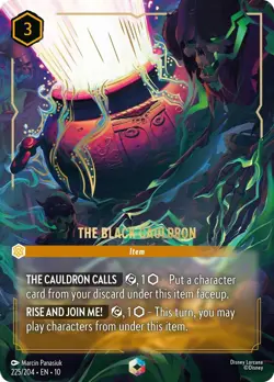 The Black Cauldron (Enchanted) - Near Mint Holofoil Lorcana - Image 1