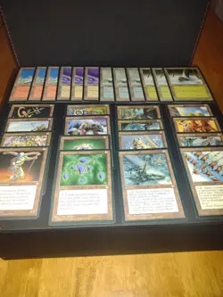 MTG Ice Age 24 Card Lot 12 Snow Covered Lands & 12 Artifacts. NM/LP Condition - Image 1