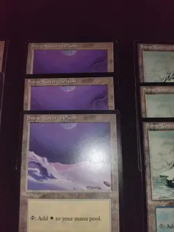 MTG Ice Age 24 Card Lot 12 Snow Covered Lands & 12 Artifacts. NM/LP Condition - Image 2