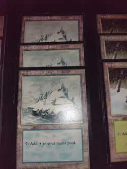 MTG Ice Age 24 Card Lot 12 Snow Covered Lands & 12 Artifacts. NM/LP Condition - Image 3