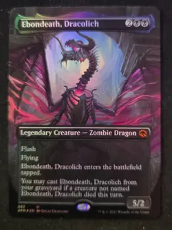 Ebondeath, Dracolich - Foil - Borderless x1 - Adventures in the Forgotten Realms - Image 1