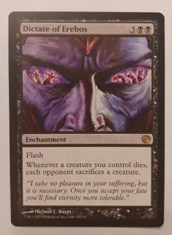 MTG Dictate of Erebos N/M Journey Into Nyx Rare - Image 1