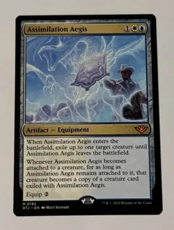 MTG Assimilation Aegis - Outlaws of Thunder Junction NM - Image 1