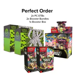[PRESALE] Pokemon Center Perfect Order PC 2 ETB, 1Booster Box, 2 Booster Bundles - Image 1