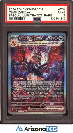 Pokemon 2024 Charizard ex 234/091 SIR Paldean Fates PSA 9 - Image 1