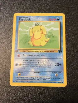 Psyduck 65/82 Team Rocket First Edition Pokemon Card In Mint Condition - Image 1