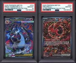 Pokemon Mega Charizard X ex 023 Oricorio ex 024 Sequential Set GEM MINT PSA 10 - Image 1