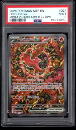 2025 POKEMON MEP EN ORICORIO EX ULTRA PREMIUM COLLECTION 024 PSA 9 MINT - Image 1