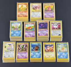 Vintage WOTC Pokemon Lot *450-Cards NO DUPES* Regular 1999 - 2001 Bulk MP-/LP- - Image 1