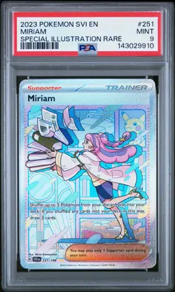 2023 POKEMON SVI EN-SCARLET & VIOLET SPECIAL ILLUSTRATION RARE #251 MIRIAM PSA 9 - Image 1