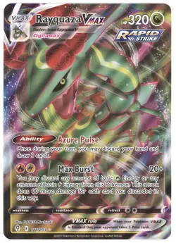 2021 Pokemon SWSH Evolving Skies Promo Rayquaza VMAX (Jumbo Card) #111/203 - Image 1