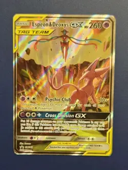 Espeon & Deoxys GX - HP - SM240 Black Star Promo Holo - Pokemon - Image 1