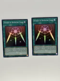 Swords of Revealing Light LOB-EN101 The Legend Of Blue Eyes White Dragon NM X2 - Image 1