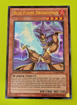 Yu-Gi-Oh Blue Flame Swordsman Limited Edition Ultra Rare LC04-EN001 Nm - Image 1
