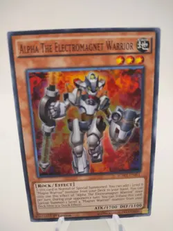 Yu-Gi-Oh! TCG Alpha The Electromagnetic Warrior SDMY-EN001 1st Edition Holo - Image 1