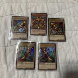 YuGiOh! Exodia Set(head, LA, LL, RA, RL) LP 1st Edition Ultra Rare YGLD-ENA17-21 - Image 1