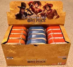 One Piece Card Game [12x] Tin Pack Set Case Vol.2 [TS-02] Display English Op 13 - Image 1