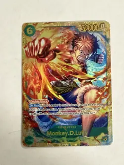 Namco One Piece CCG Monkey.D.Luffy OP13-118 Secret Rare Foil Double Attack - Image 1