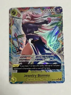 Bandai Jewelry Bonney OP13-108 SR Alternate Art Foil Carrying on His Will - Image 1