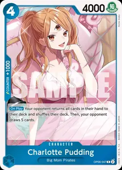 One Piece TCG Charlotte Pudding OP06-047 Rare Wings of the Captain 2024 - Image 1