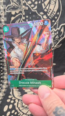 One Piece Dracule Mihawk OP12-030 SR Alt Art (Legacy of the Master) English - Image 2
