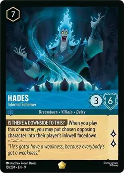 Hades, Disney Lorcana TCG - Fabled (151/204) - Legendary - Near Mint - Image 1