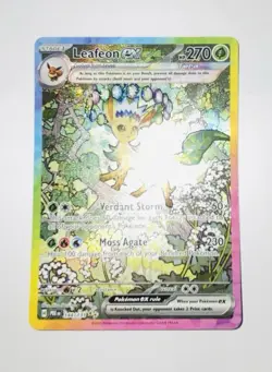 Pokemon TCG Leafeon EX Prismatic Evolutions Sir 144/131 SV - Image 1
