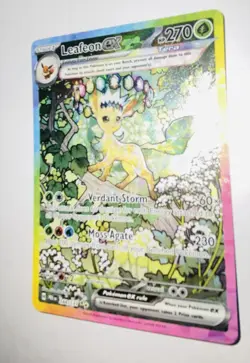 Pokemon TCG Leafeon EX Prismatic Evolutions Sir 144/131 SV - Image 2