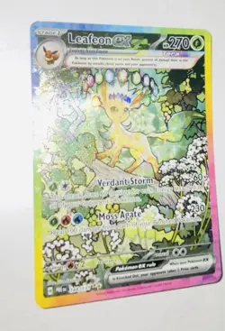 Pokemon TCG Leafeon EX Prismatic Evolutions Sir 144/131 SV - Image 3