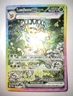 Pokemon TCG Leafeon EX Prismatic Evolutions Sir 144/131 SV - Image 4