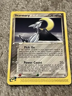 Skarmory 21/97 EX Dragon Regular Rare E-Reader Pokemon Card - Image 1