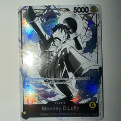 Bandai One Piece Card Game Monkey.D.Luffy Leader ST29-001 Parallel Foil - Image 1