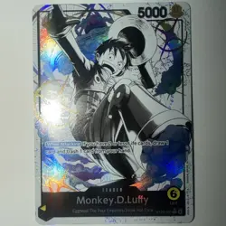 Bandai One Piece Card Game Monkey.D.Luffy Leader ST29-001 Parallel Foil - Image 2