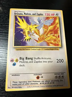 Articuno, Moltres And Zapdos Jumbo Promo Card Wizards Of The Coast Warner Bros - Image 1